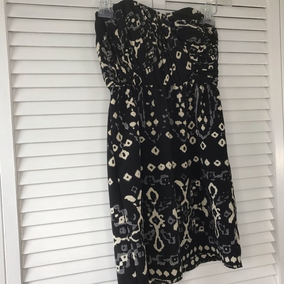 TWELFTH STREET By Cynthia Vincent Black Ikat Dress Size 2 - Picture 4 of 5